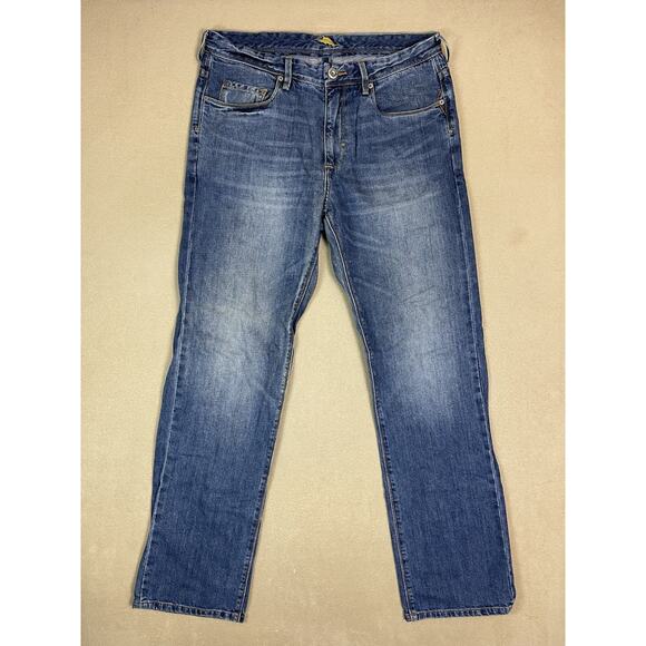 Tommy Bahama Jeans 36x34 Blue Straight Leg Regular Fit Mid‎ Rise Cotton Denim - Picture 1 of 13
